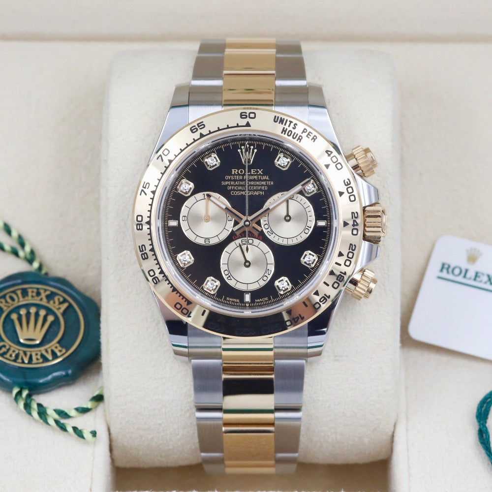 Rolex daytona two tone diamond dial outlet