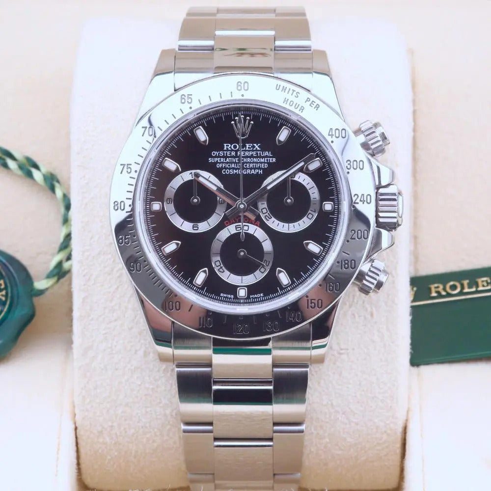 Rolex Daytona 116520 Black Rare 40mm Unworn 2011 Complete Set