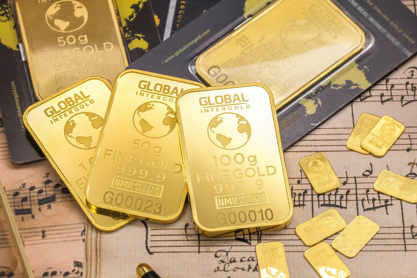 Gold bullion 100g