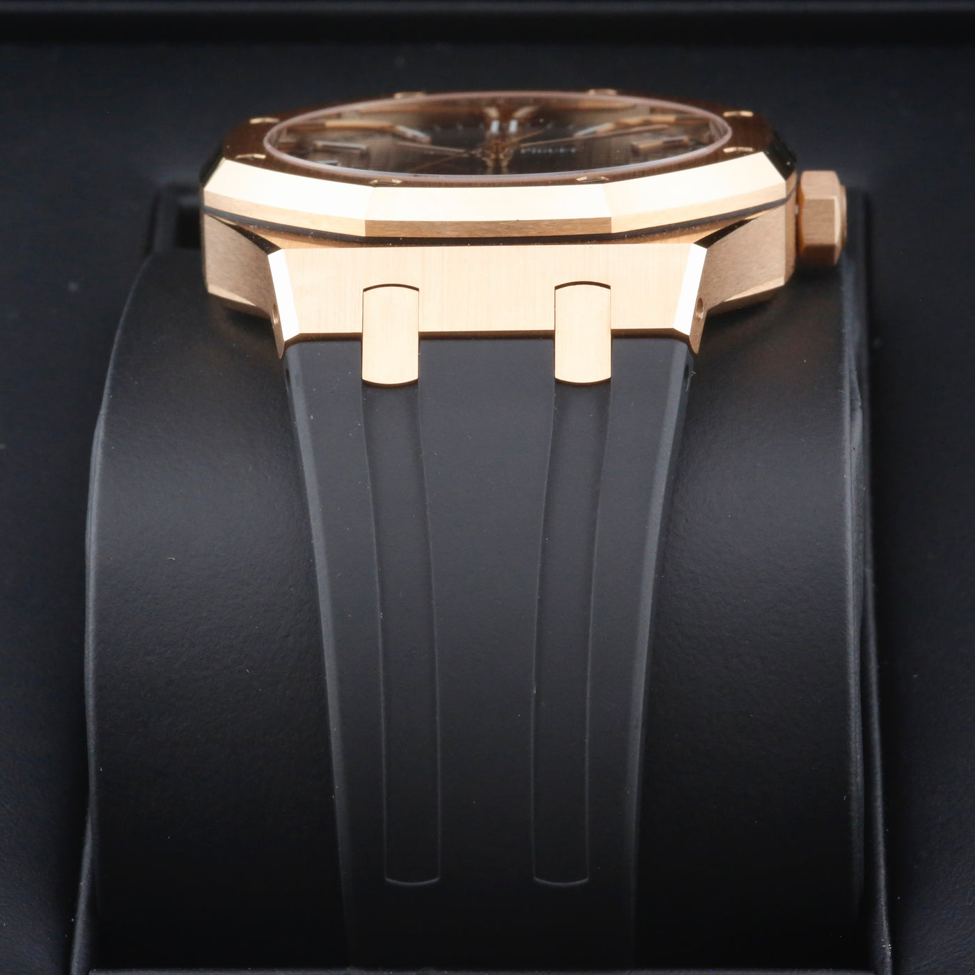 Audemars Piguet Royal Oak Rose Gold Black Dial 15500OR Year: 2021