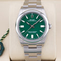 Rolex Oyster Perpetual 36  126000 Green 36mm Unworn 2025 Complete Set