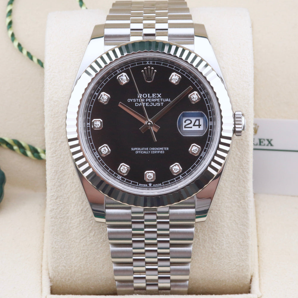 Rolex Datejust 41 Black Diamond Dial 126334 Year: 2023