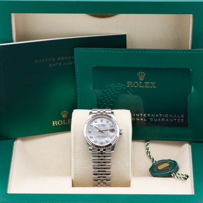 Rolex Datejust 31 White Mother of Pearl Diamond Dial 278274 Year: 2024