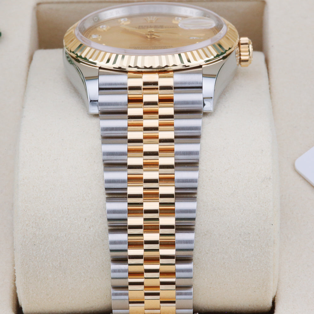 Rolex Datejust 36 Champagne Diamond Dial 126233 Year: 2025