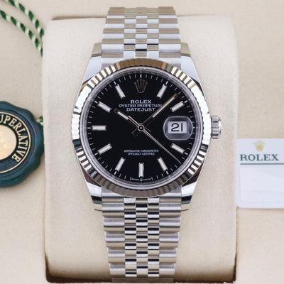Rolex Datejust 36 Black Dial 126234 Year: 2025