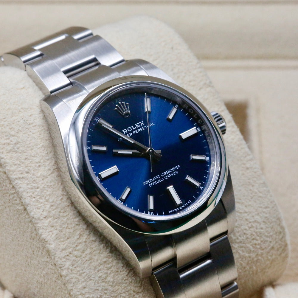 Rolex Oyster Perpetual 34 Blue Dial 124200