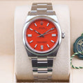 Rolex Oyster Perpetual 36 Coral Red Dial 126000 Year: 2021