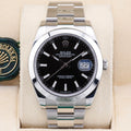 Rolex Datejust 41  126300 Black 41mm Excellent 2020 Complete Set