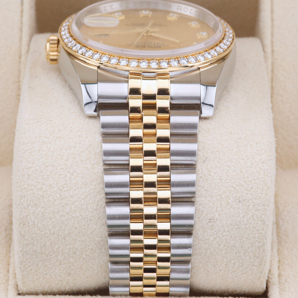Rolex Datejust 36 Champagne Diamond Bezel 116243 Year: 2015