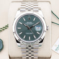 Rolex Datejust 41  126334 Mint Green 41mm Unworn 2026 Box and Papers (with Tags)