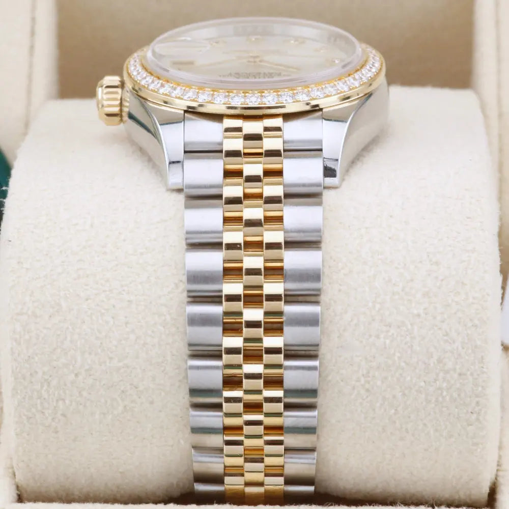 Rolex Datejust 28 White Mother of Pearl Diamond Bezel 279383RBR Year: 2018