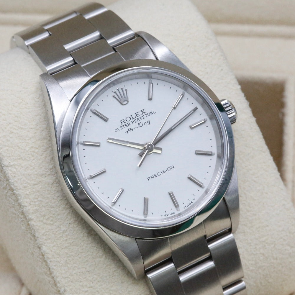 Rolex Air-King 14000M White Dial Year: 2001