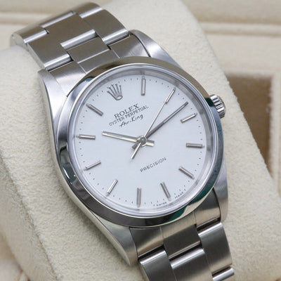 Rolex Air-King 14000M White Dial Year: 2001