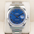 Rolex Datejust II  116334 Blue Azzurro 41mm Unworn  Box (with Tags)