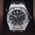 Audemars Piguet Royal Oak Offshore Diver  15703ST.OO.A002CA.01 Black 42mm Unworn  Box and Service Papers
