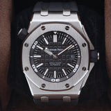Audemars Piguet Royal Oak Offshore Diver  15703ST.OO.A002CA.01 Black 42mm Unworn  Box and Service Papers