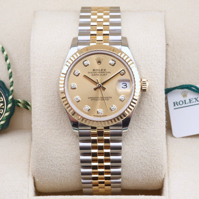 Rolex Datejust 31 Champagne Diamond Dial 278273 Year: 2022
