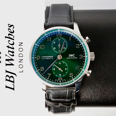 IWC Portuguese Chronograph Green Dial IWC371615