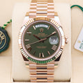 Rolex Day-Date 40  228235 Olive 40mm Unworn 2026 Box and Papers (with Tags)