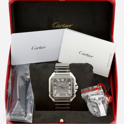 Cartier De Santos Grey Dial WSSA0037