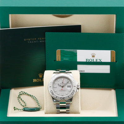 Rolex Yacht-Master 40 Platinum Dial 116622 Year: 2017