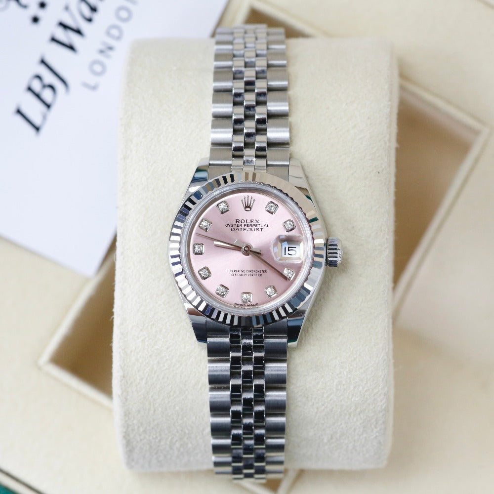 Ladies Rolex Datejust Pink Dial 28mm 279174