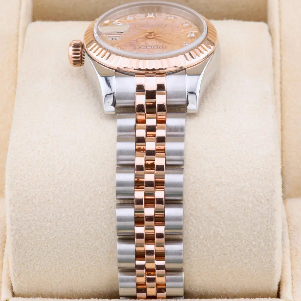 Rolex Datejust 26 Pink Jubilee Diamond Dial 179171 Year: 2012