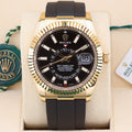 Rolex Sky-Dweller  326238 Black 42mm Excellent 2022 Box and Papers (with Tags)