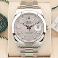Rolex Datejust 41  126300 Silver 41mm Unworn 2025 Box and Papers (with Tags)