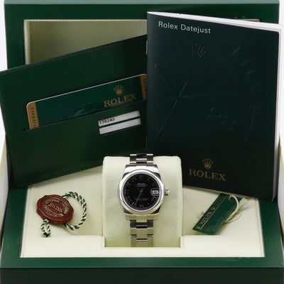 Rolex Datejust 31 Black Dial 178240 Year: 2008