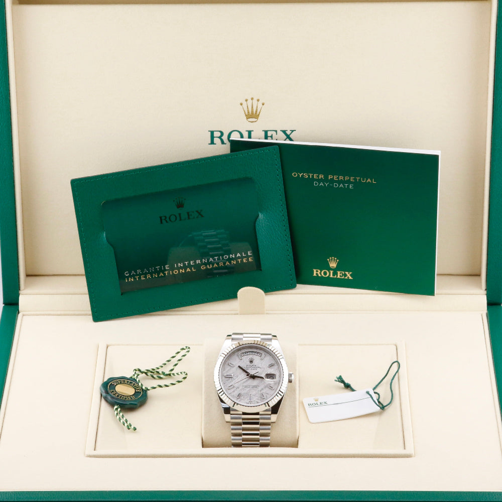 Rolex Day-Date 40 Platinum Meteorite Dial 228236 Year: 2025