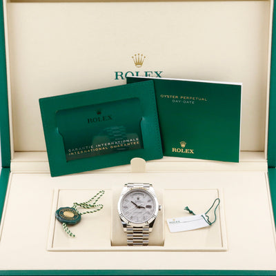 Rolex Day-Date 40 Platinum Meteorite Dial 228236 Year: 2025