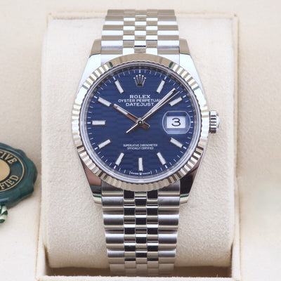 Rolex Datejust 36 Blue Motif 126234 Year: 2022