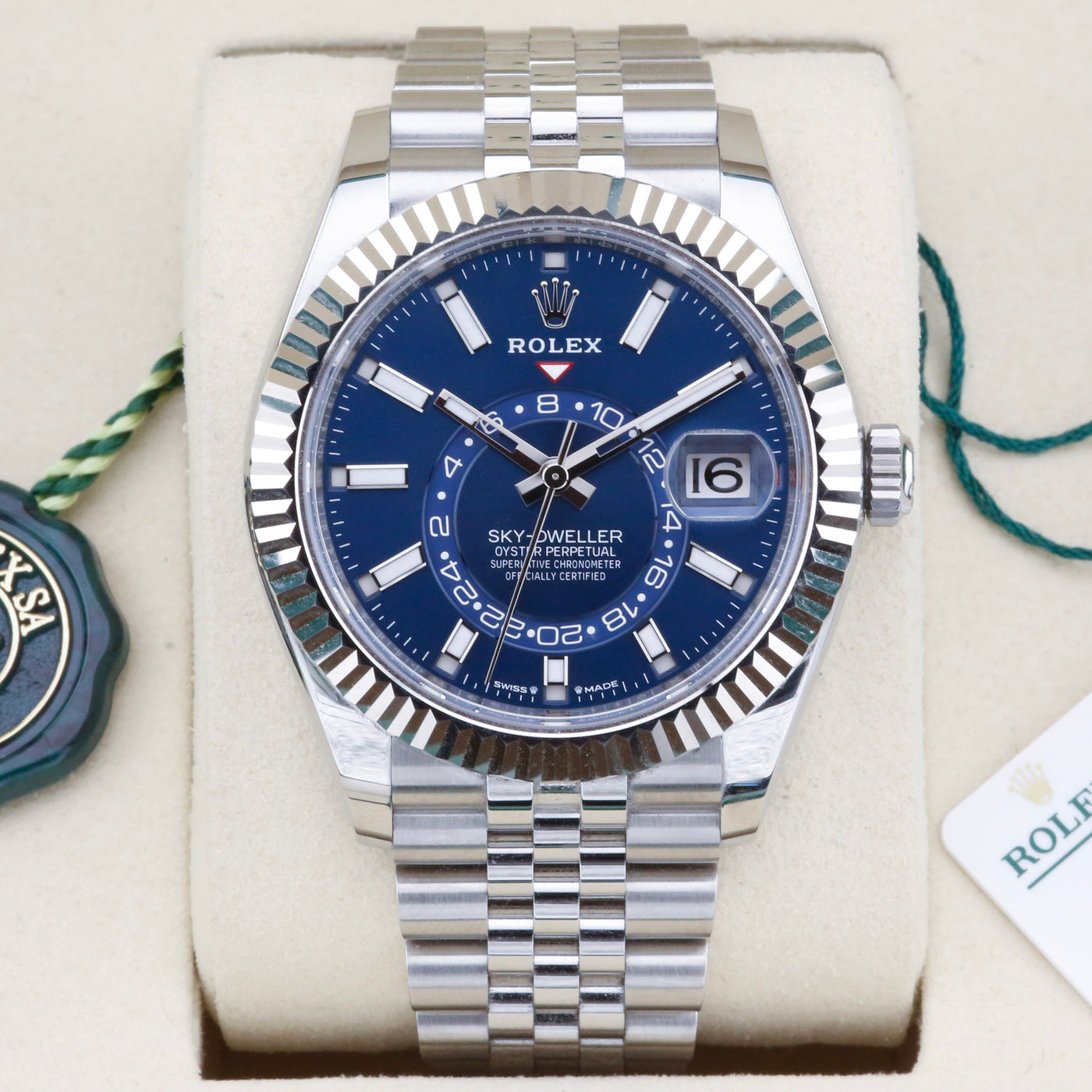 Stickered Rolex Sky-Dweller Stickered 336934 Blue 42mm Unworn 2025 Complete Set ...
