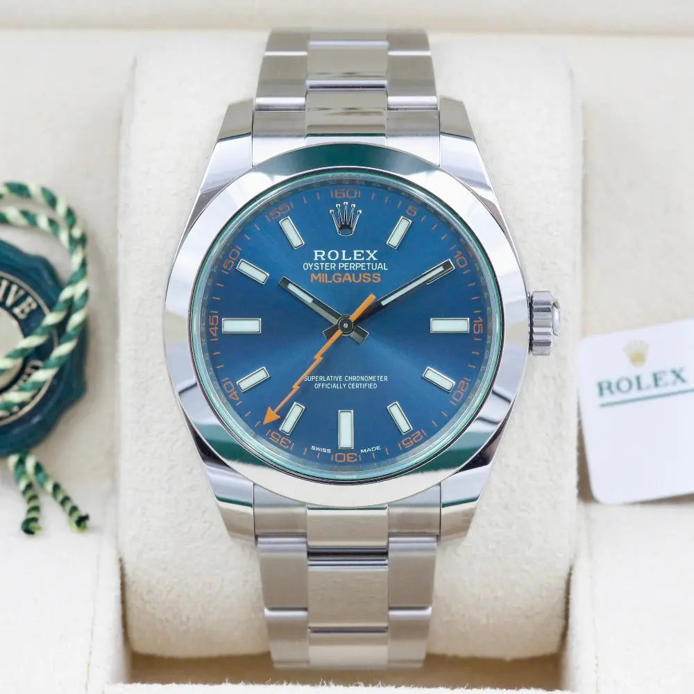 Rolex Milgauss 116400GV Blue Dial Year: 2021 lbjwatches