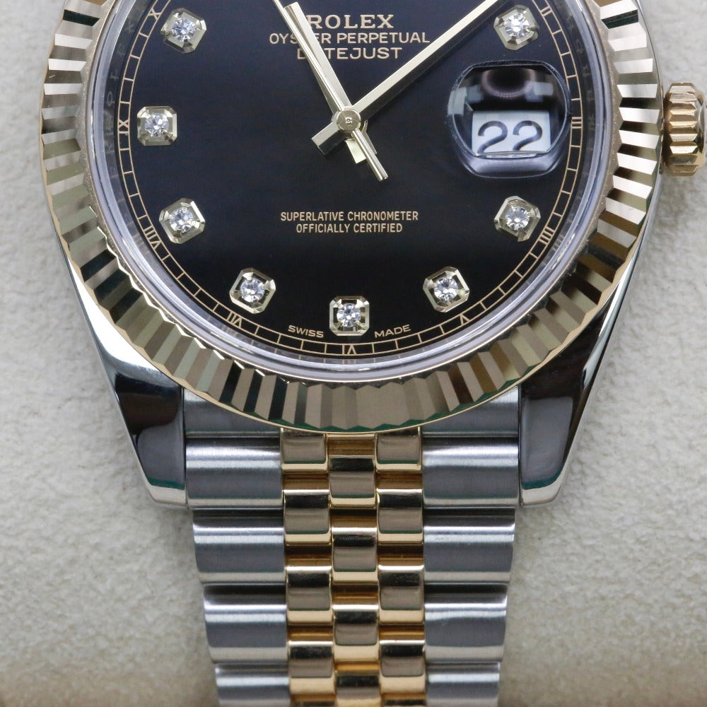 Datejust 41 Black Diamond Dot Dial 126333 Year: 2017