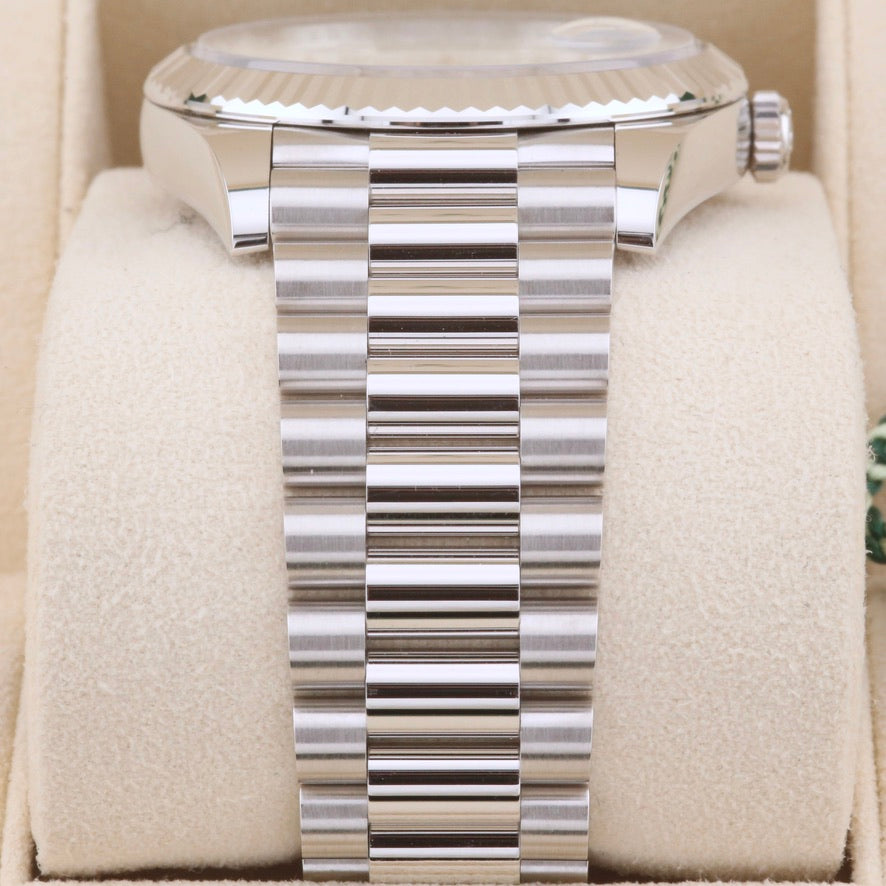 Rolex Day-Date 40 Platinum Ice Blue Baguette Dial 228236 Year: 2025