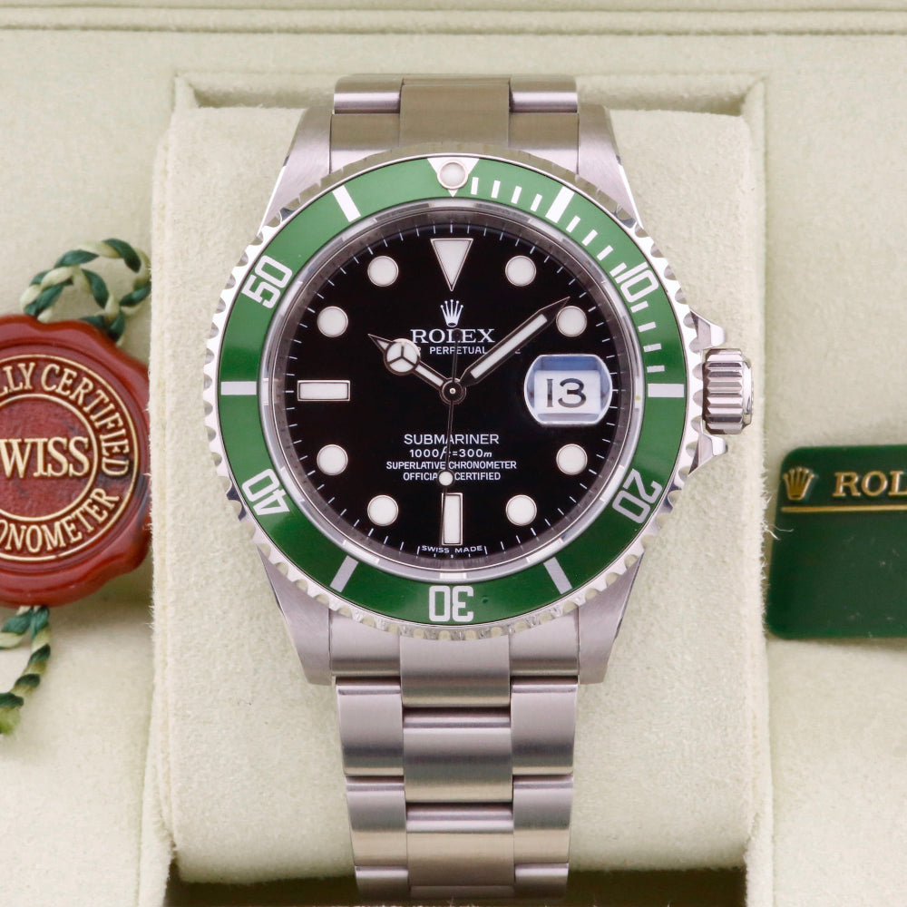 Rolex Submariner Kermit 16610LV Year: 2008