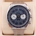 Omega Speedmaster Chronoscope  32930435103001 Blue 43mm Unworn 2021 Complete Set (with Tags)