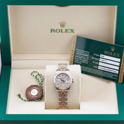 Rolex Datejust 26 Silver Diamond Dial 179171 Year: 2013