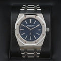 Audemars Piguet Royal Oak 15202ST Jumbo Extra Thin Blue Dial Year: 2020