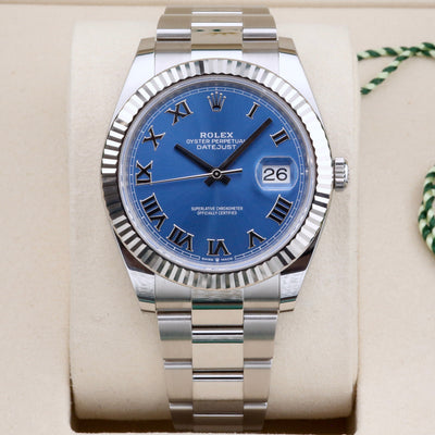 Rolex Datejust 41 Blue Azzurro Dial 126334 Year: 2025