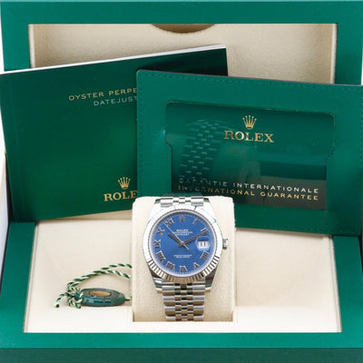 Rolex Datejust 41 Blue Azzurro Dial 126334 