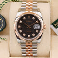 Rolex Datejust 36  116231 Black Jubilee Diamond 36mm Unworn 2014 Complete Set