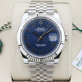 Rolex Datejust 41  126334 Blue Roman 41mm Unworn 2026 Box and Papers (with Tags)