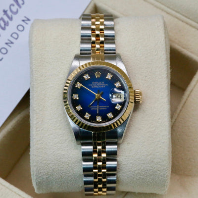 Rolex Datejust 26 Blue Ombre Dial 69173