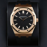 Audemars Piguet Royal Oak Rose Gold Black Dial 15500OR Year: 2021