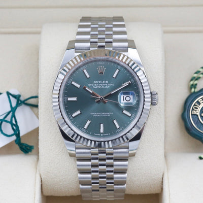 Rolex Datejust 41 Mint Green Dial 126334 Year: 2025