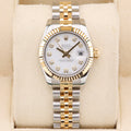 Rolex Datejust 26  179173 White Diamond 26mm Unworn 2011 Complete Set