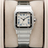 Cartier Santos Galbee  1564 White 29mm Excellent